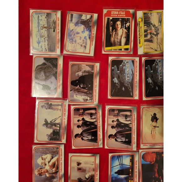 1980 Topps Empire Strikes Back 30 Card Red Lot W/ STAR FILE & Space Paintings - Picture 2 of 11